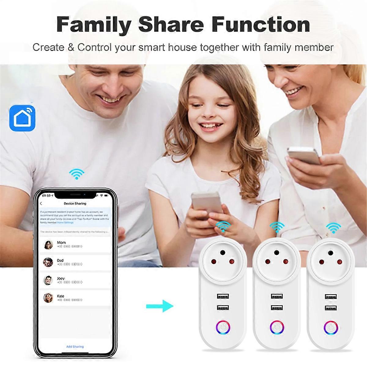 Israel Plug Tuya Smart Home 16A WiFi Smart Plug