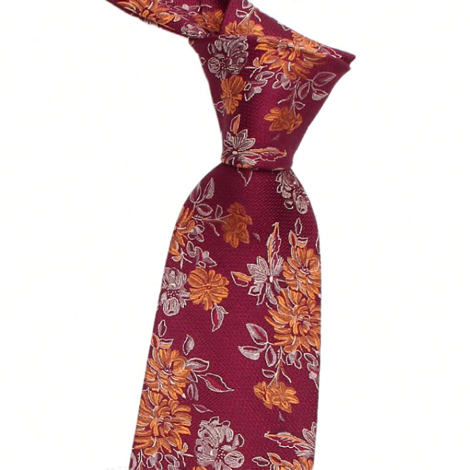 Stylish Men's Tie Floral Pattern Tuxedo Ties Adjustable Tie for Men Adjustable Tuxedo Ties Accessories Style 8