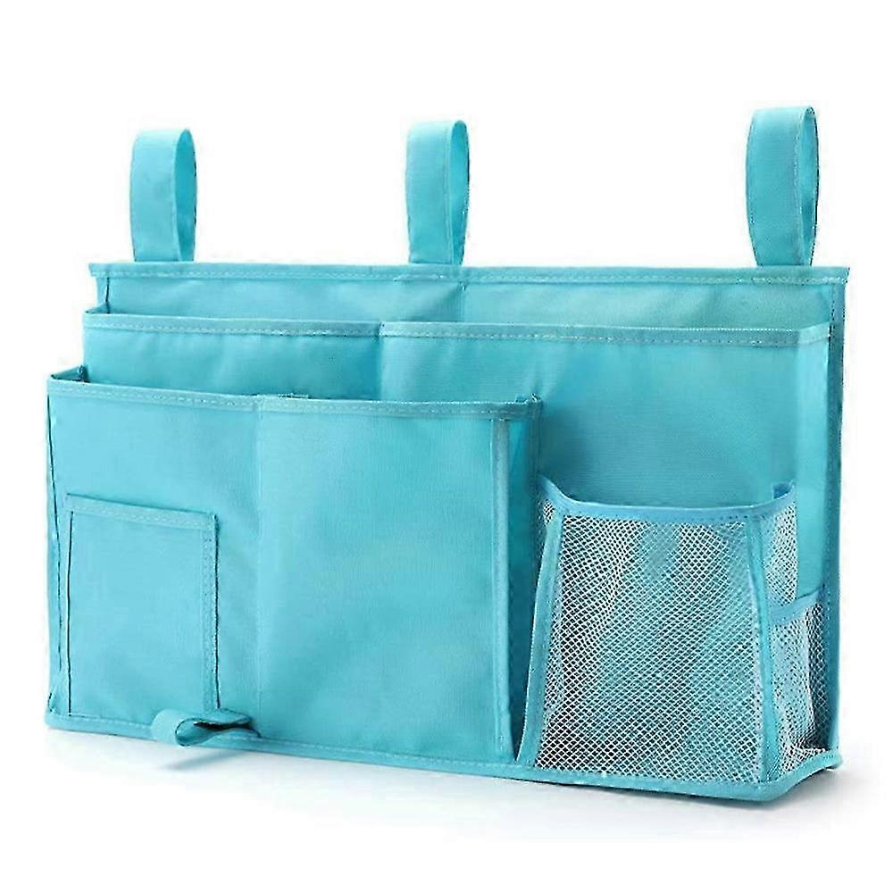 Hanging Bed Caddy, Non-Slip Multi-Purpose Storage for College Dorm Bunk Books Cellphones Snacks