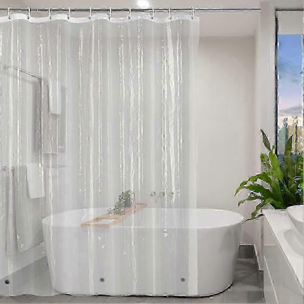 Cortina de chuveiro magnética extra longa e larga 200x240cm