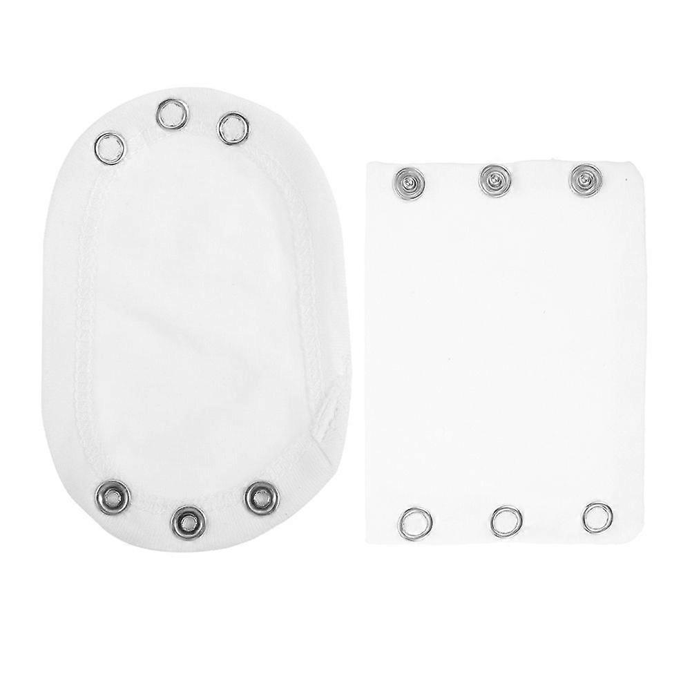 2pcs Adjustable Bodysuit Extender For Baby Romper Snap Extension For Infant Jumpsuits, Universal Lengthening Piece For Toddler Clothes
