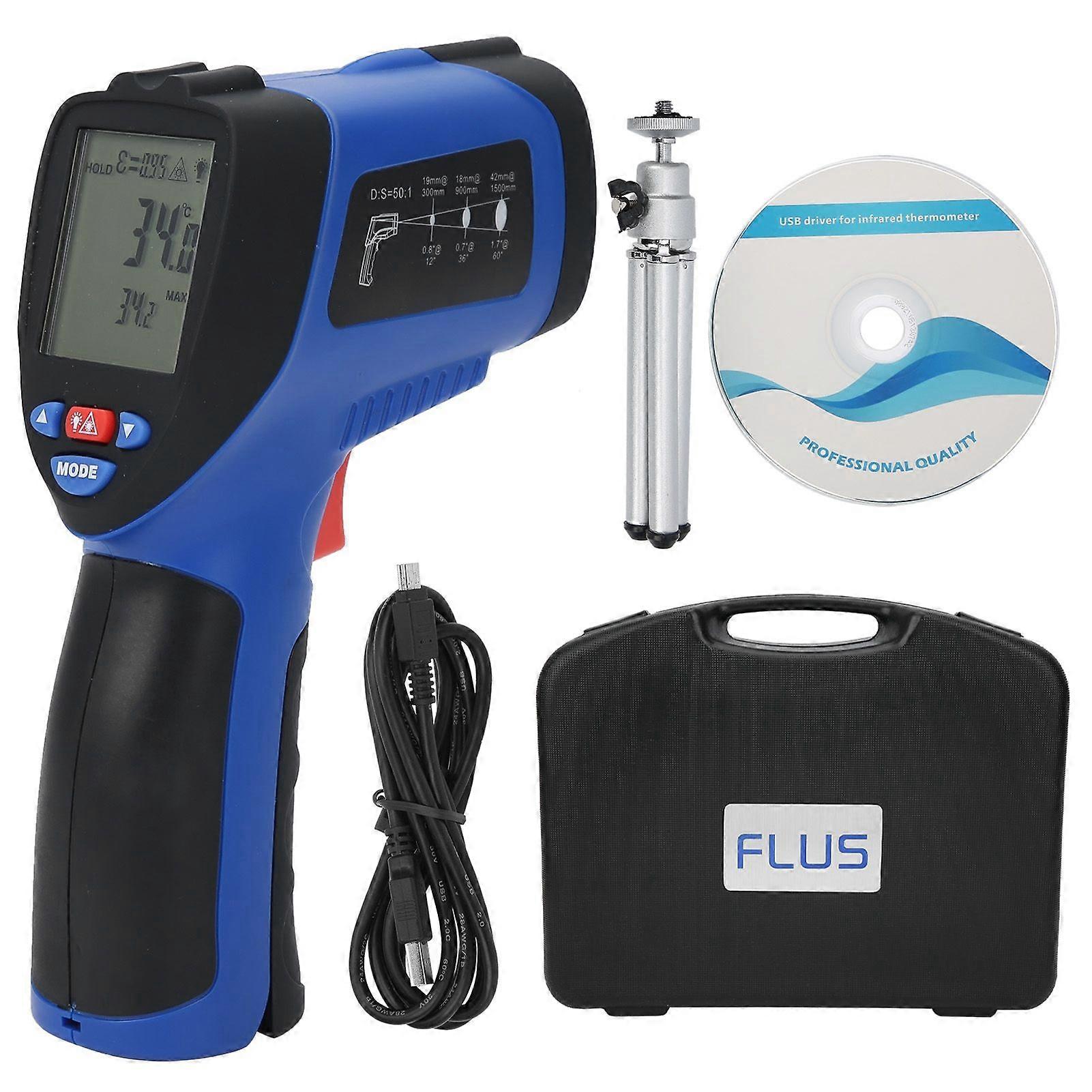 Infrared Thermometer NonContact IR Gun USB Data Storage Industry Temperature Meter IR863U
