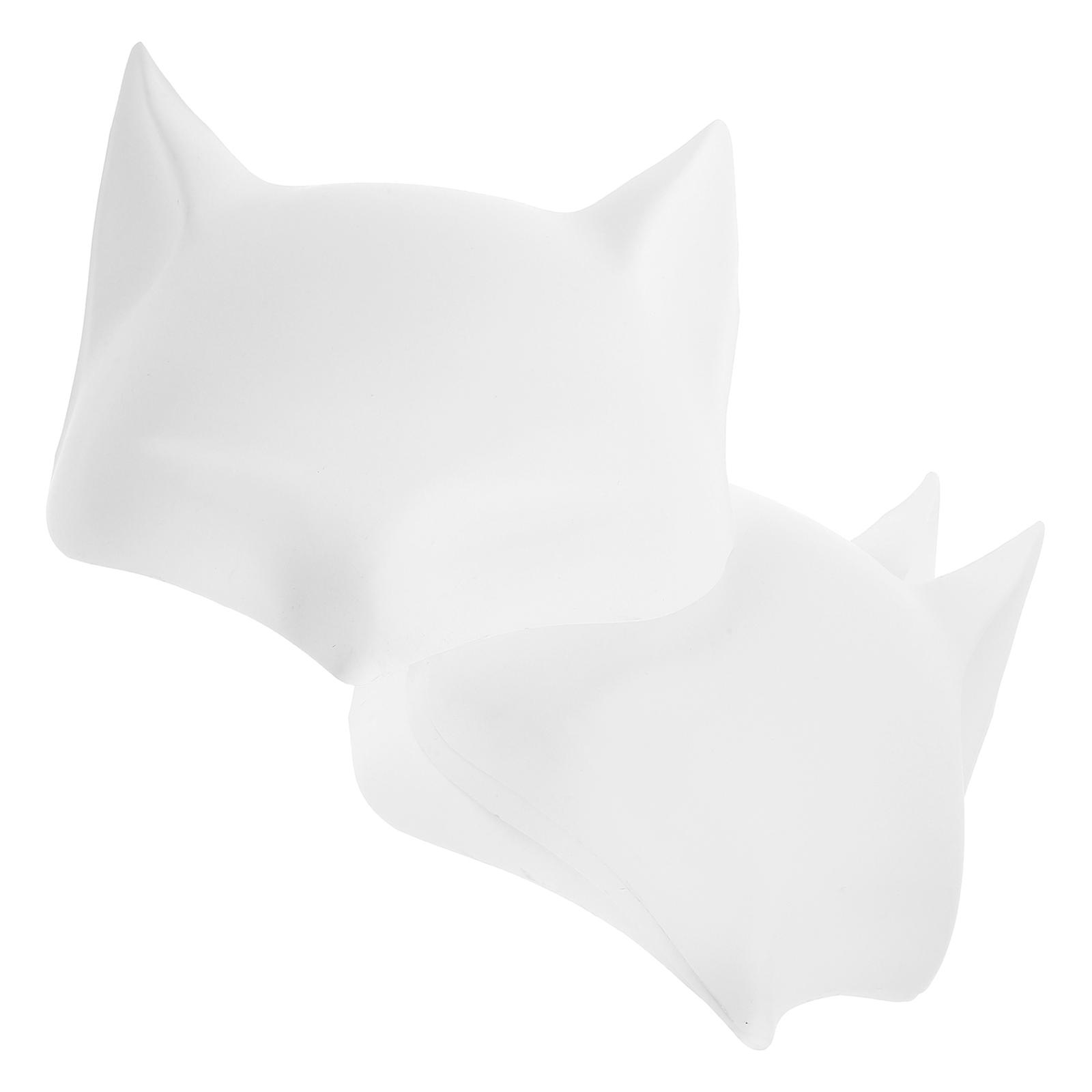 Fox Mask Blank PVC Masks for Playing 16Pcs Theater Masks