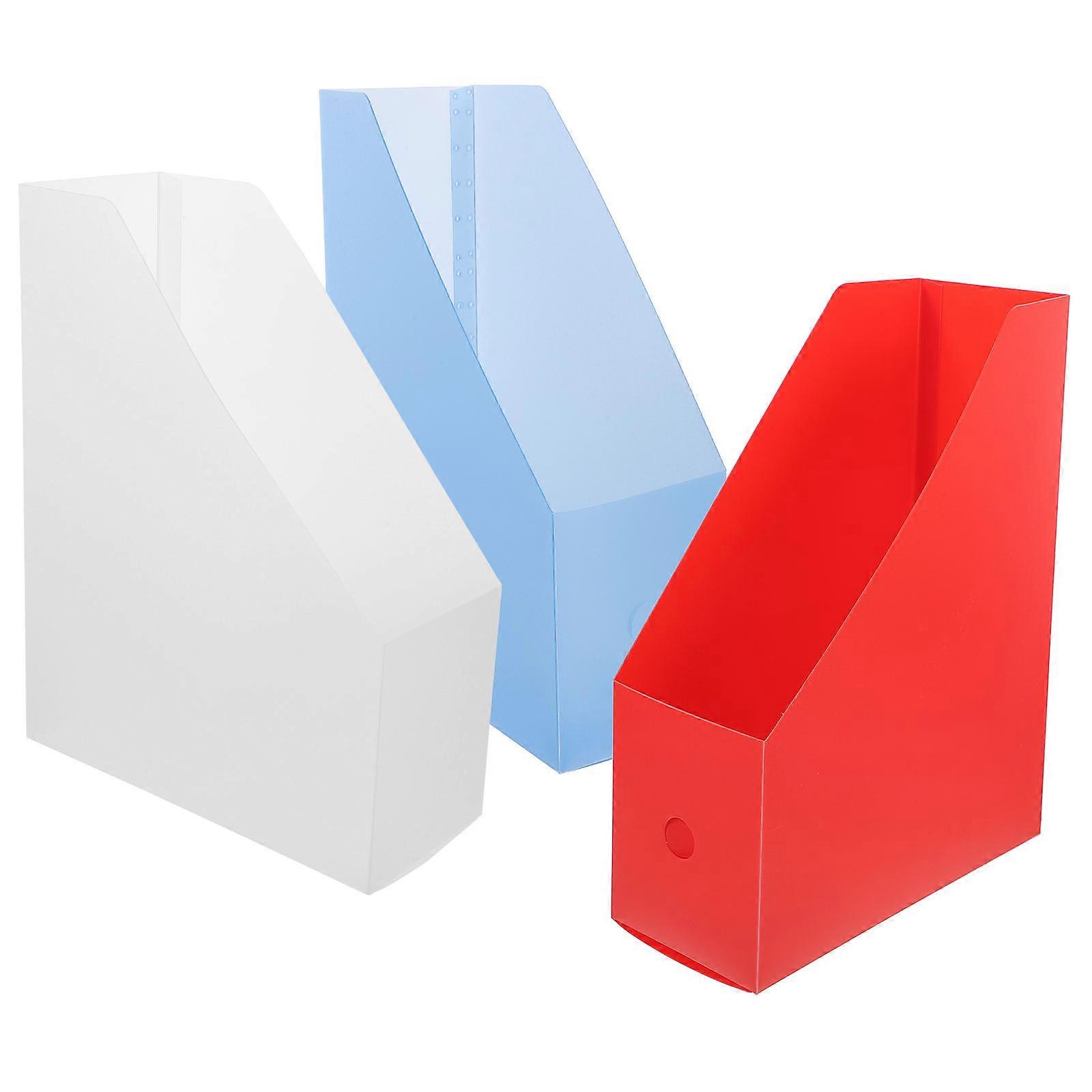 Magazine File Holder Plastic Organizer for Document Storage 9 Pieces