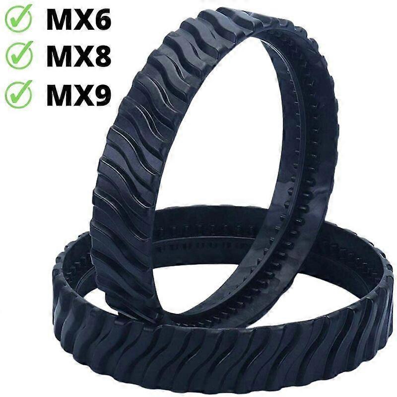 2 tracks adaptable for Zodiac MX6 MX8 MX9, Baracuda R0526100 Pool Cleaner Robot tires
