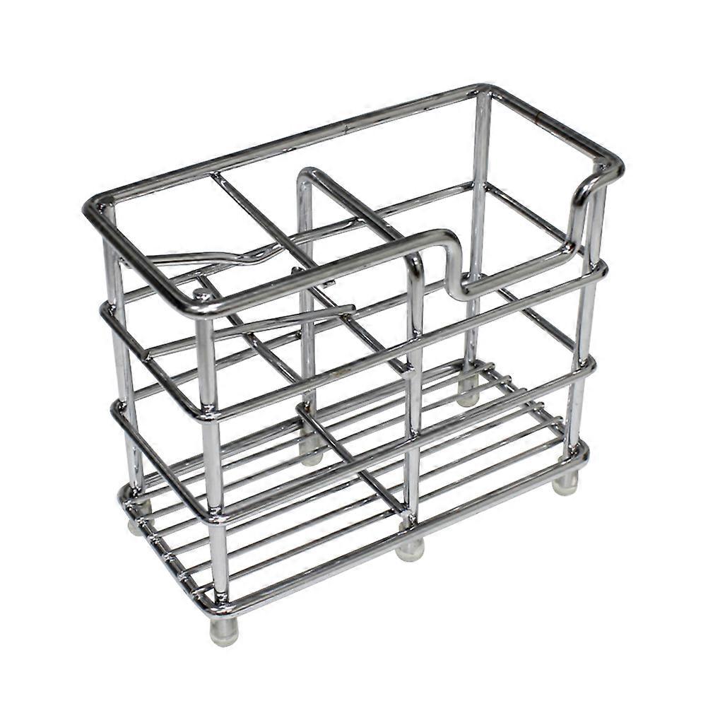 Toothbrush Holder Stainless Steel Toothpaste Rack Organizer