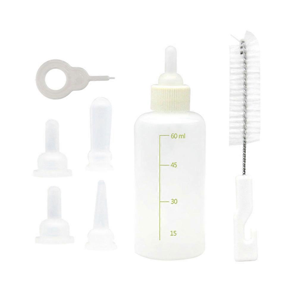 Pet Nursing Feeder Small Cat Milk Bottles for Feeding 4Sets