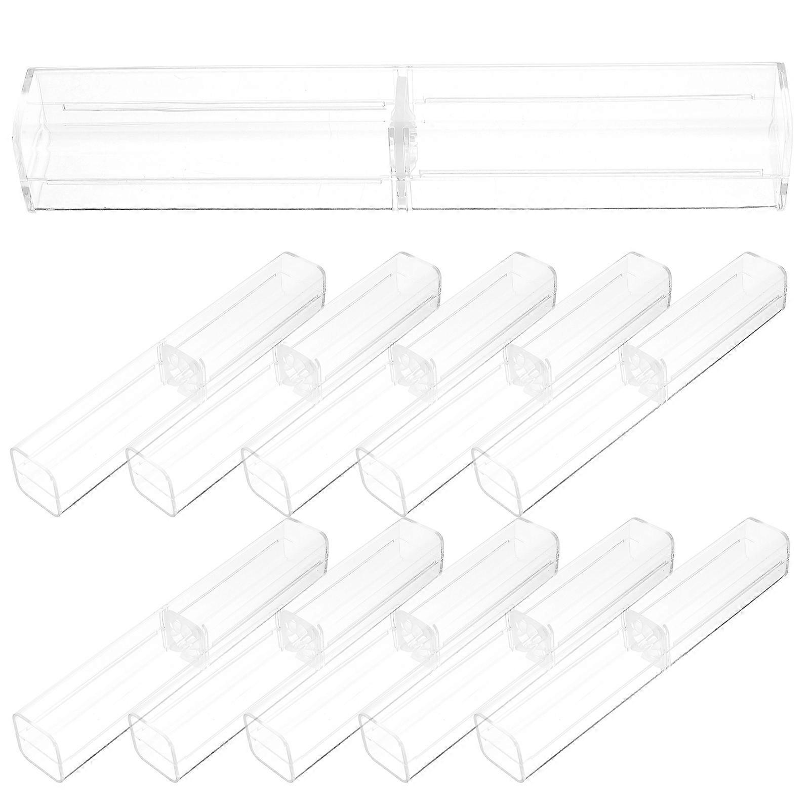 Clear Pen Display Cases for Storage 75Pcs Transparent Plastic Pen Boxes
