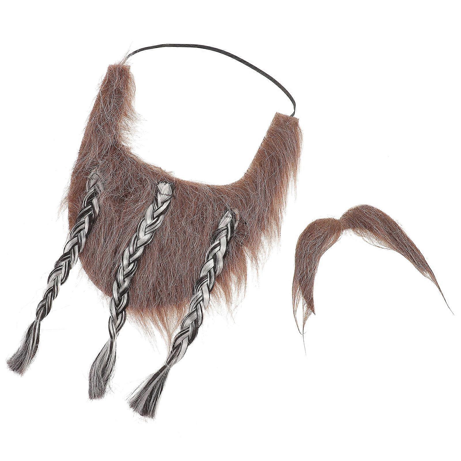 Fake Beard Cloth Beard Prop for Costume Party 4Sets