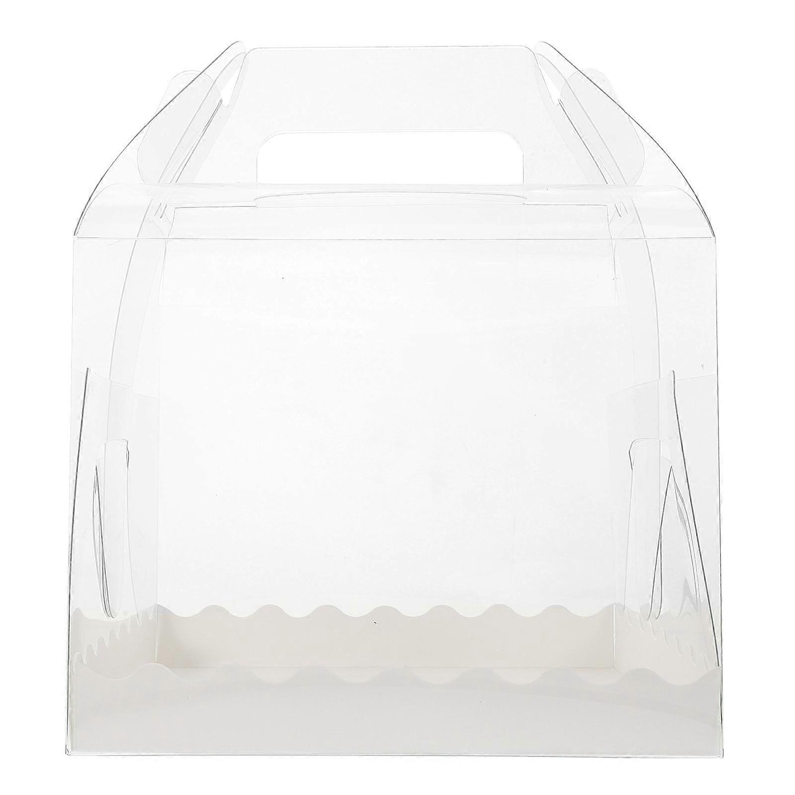 Transparent Cake Boxes for Storage 10Pcs Clear Plastic Cake Carrier Container