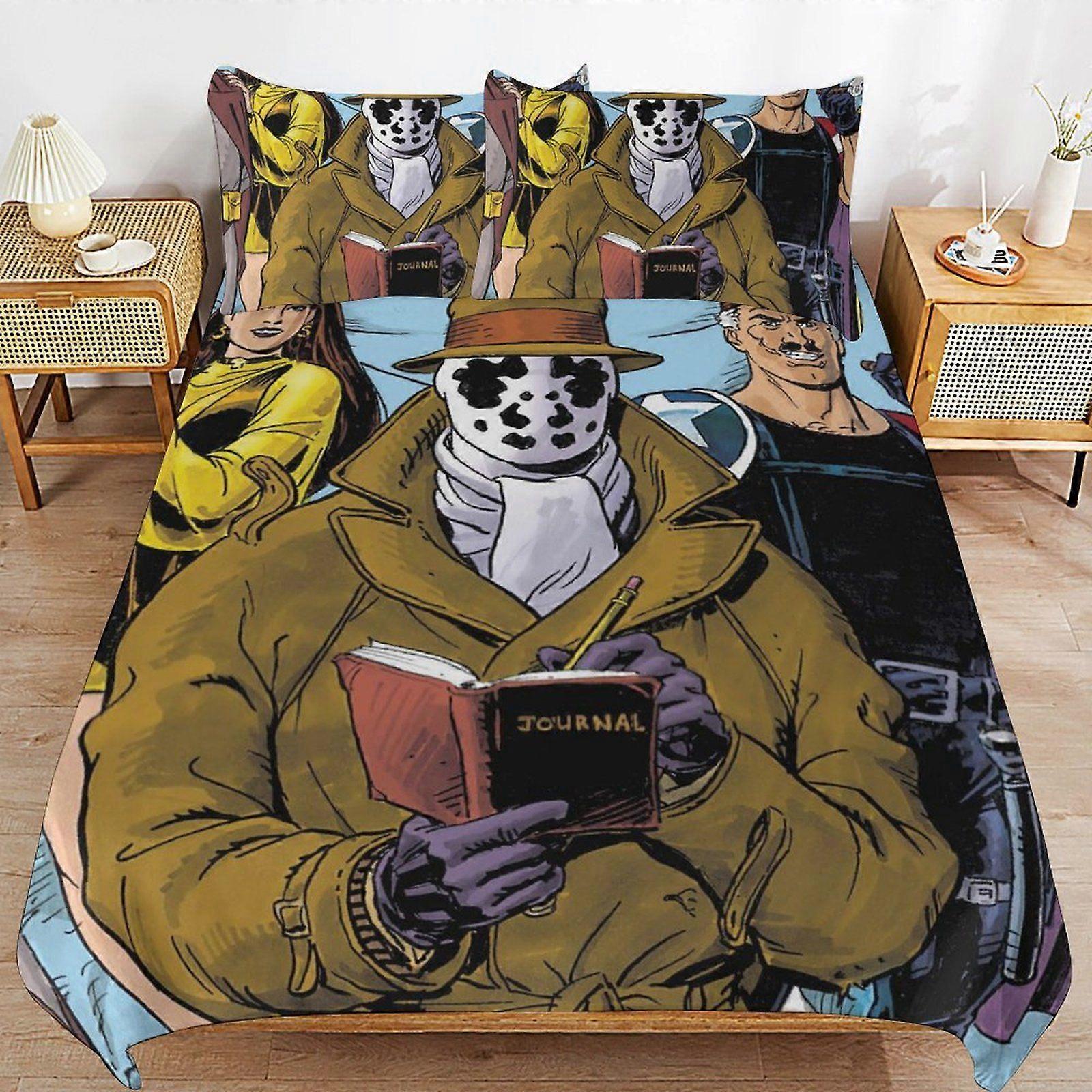 Y635 Watchmen The Animated Series Zipper End Comfort Set Soft Finish Machine Safe Duvet Cover Sets Sleep Ease Solution O635