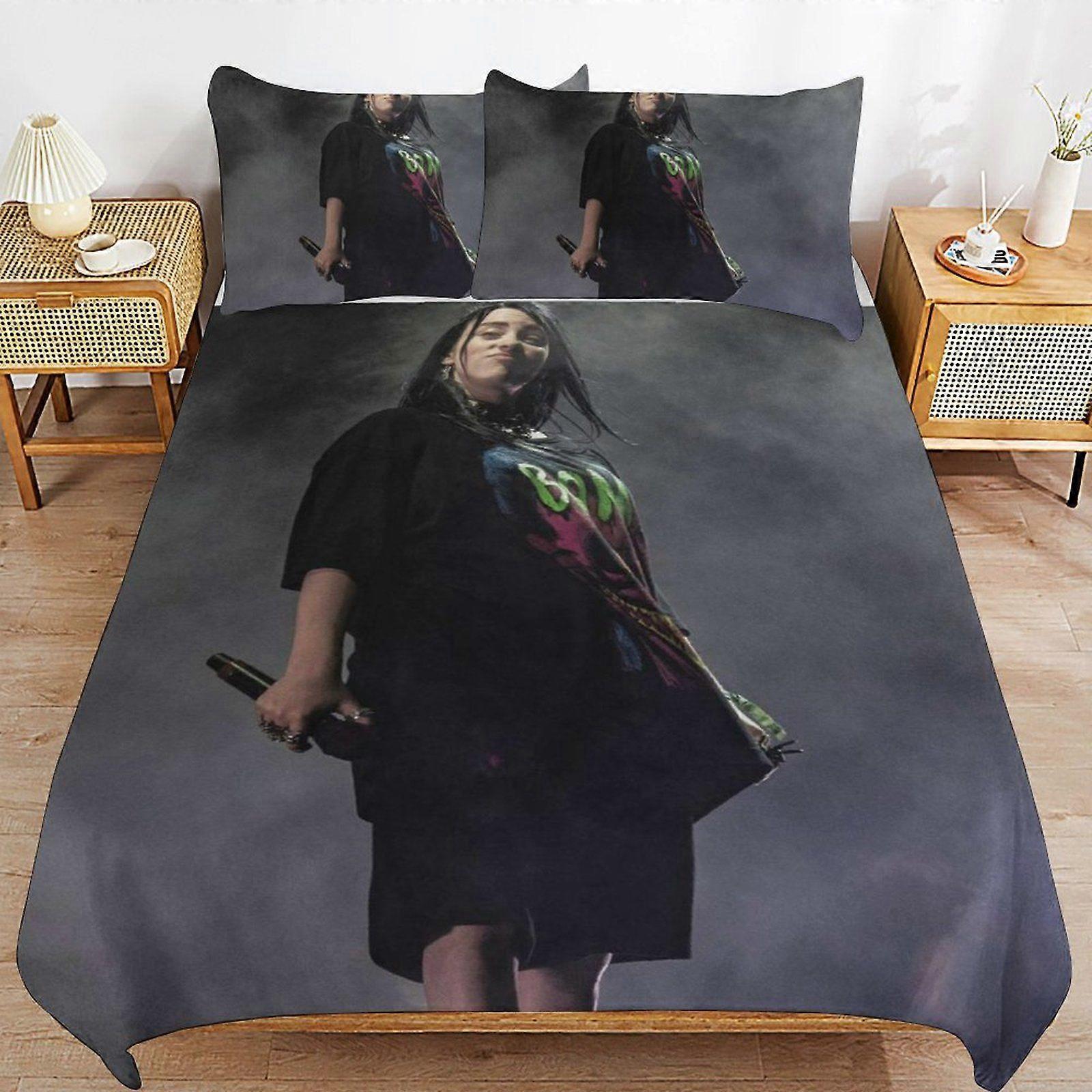 x398 Billie Eilish Advanced Layer Soft Comfort Zipper Closure Enhanced Bedding Feel Duvet Cover Sets Value z398