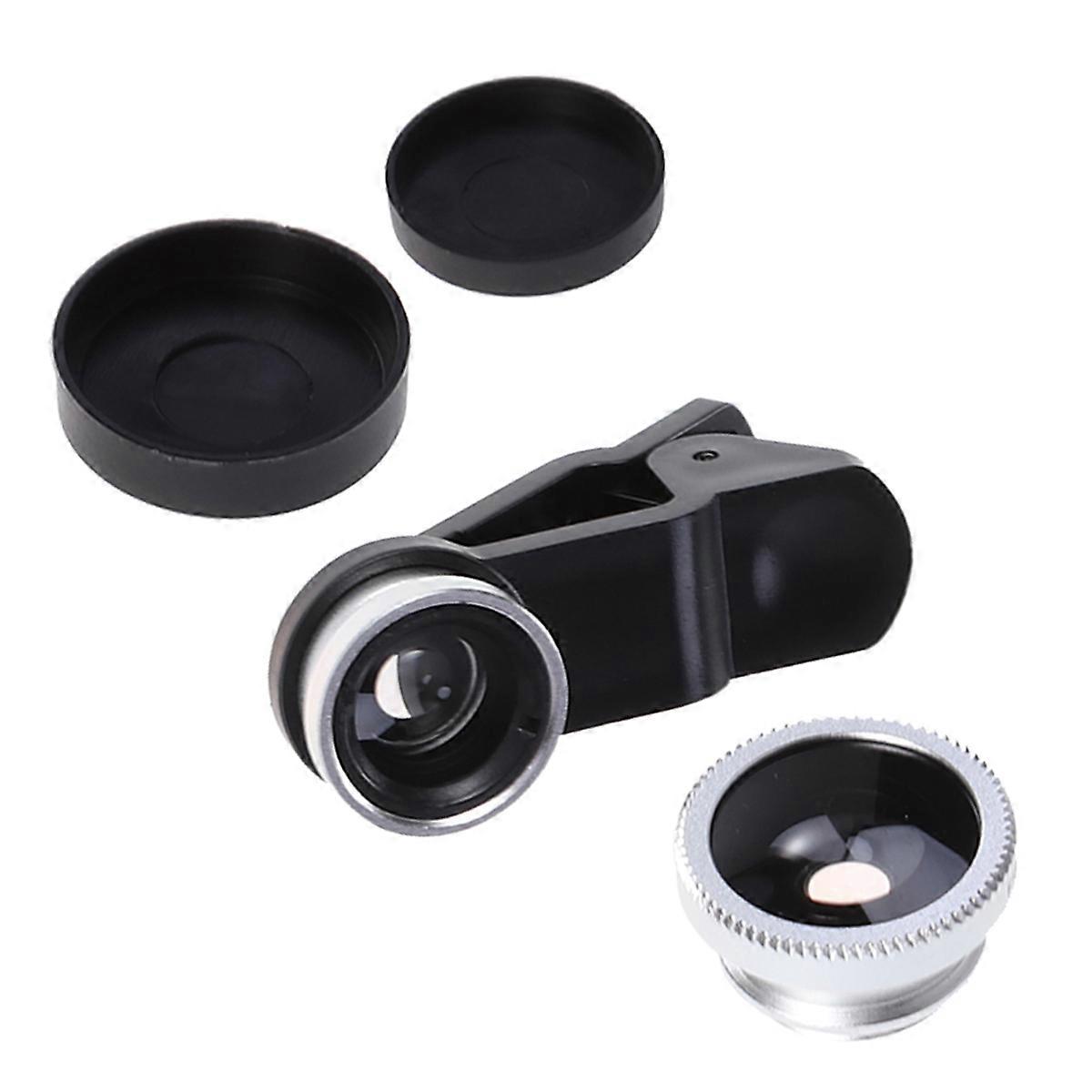 Smartphone Camera Lens 3 in 1 Phone Camera Clip-on Professional 3Pcs