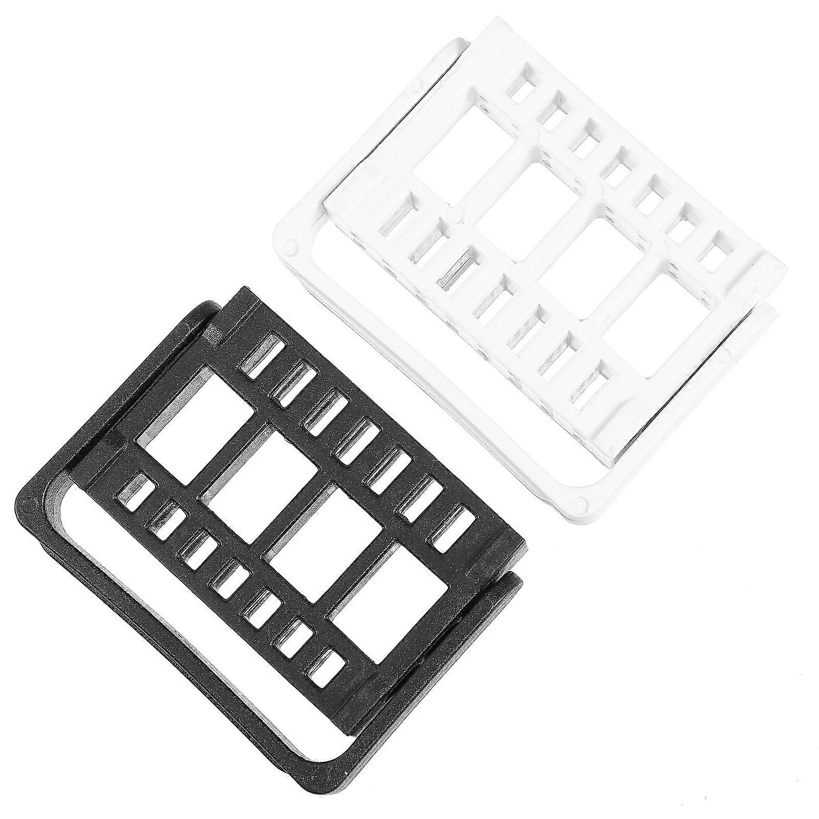 Nail Drill Bit Holder White for Storage 4Pcs Nail Grinding Head Organizer