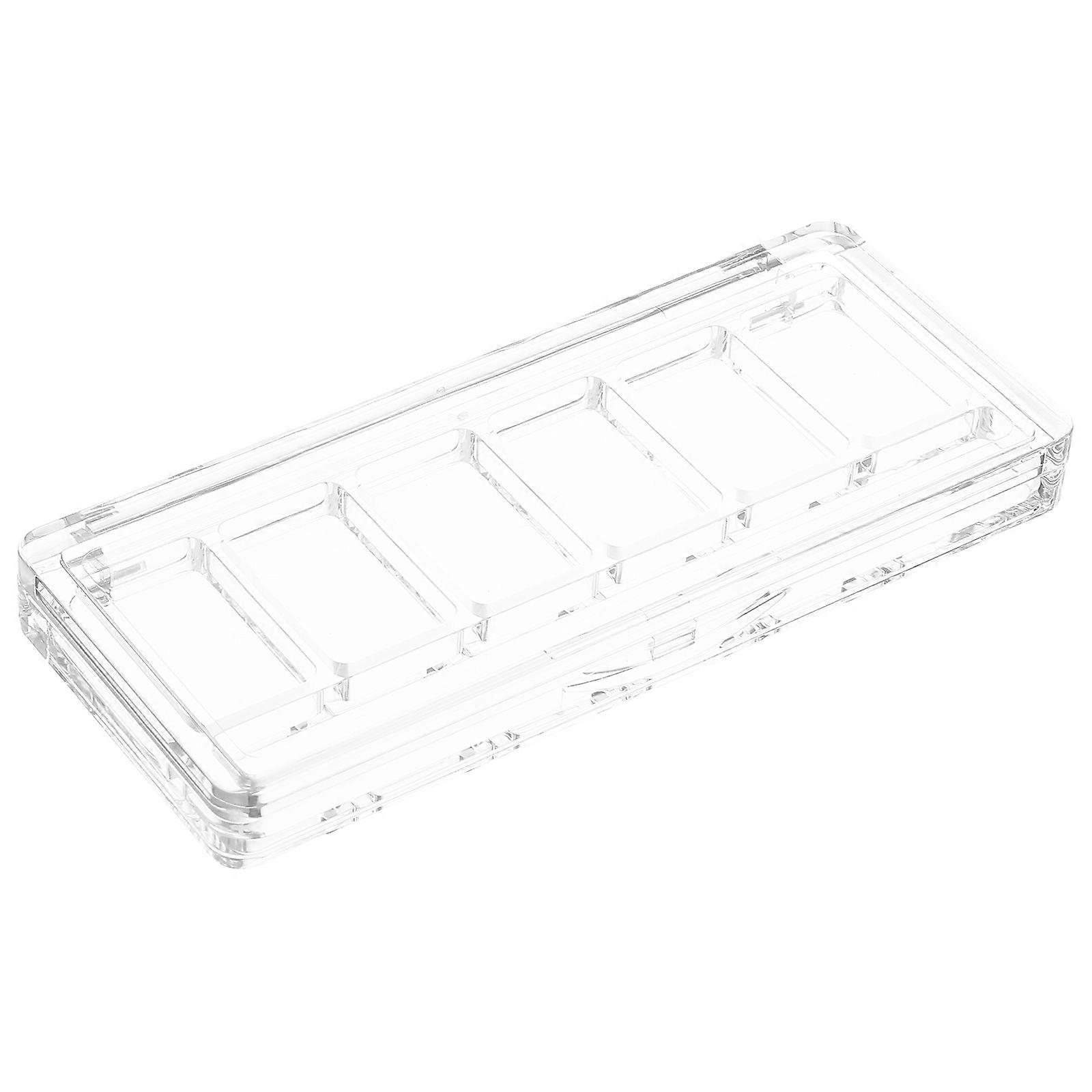 Clear Eyeshadow Palette Empty Makeup Organizer for 4Pcs Plastic