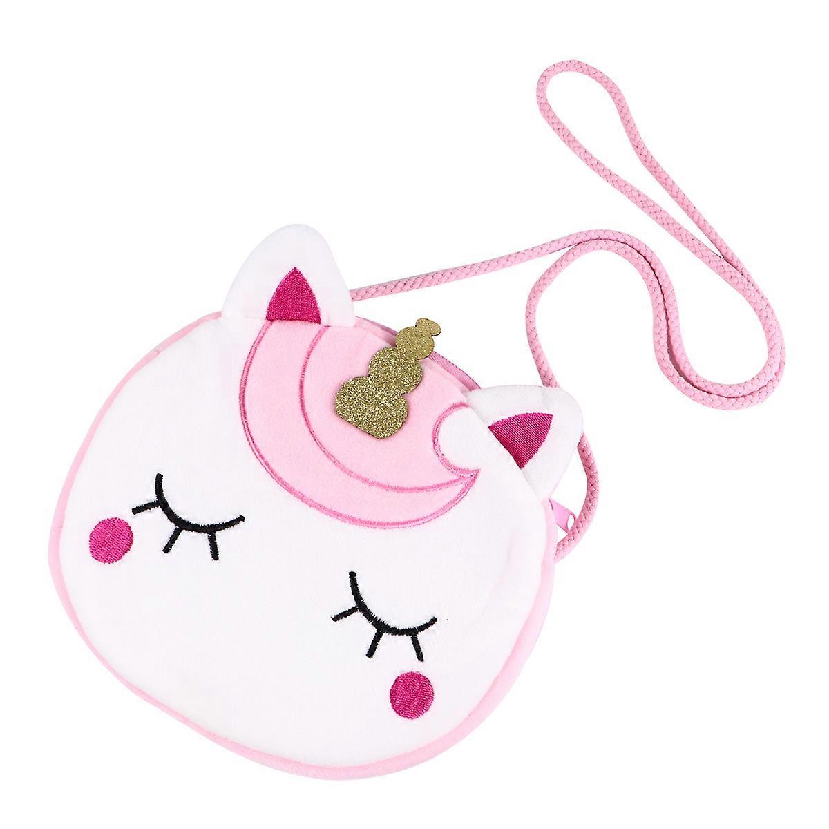 Party Unicorn Bag Single Shoulder for Storage 2Pcs Violet