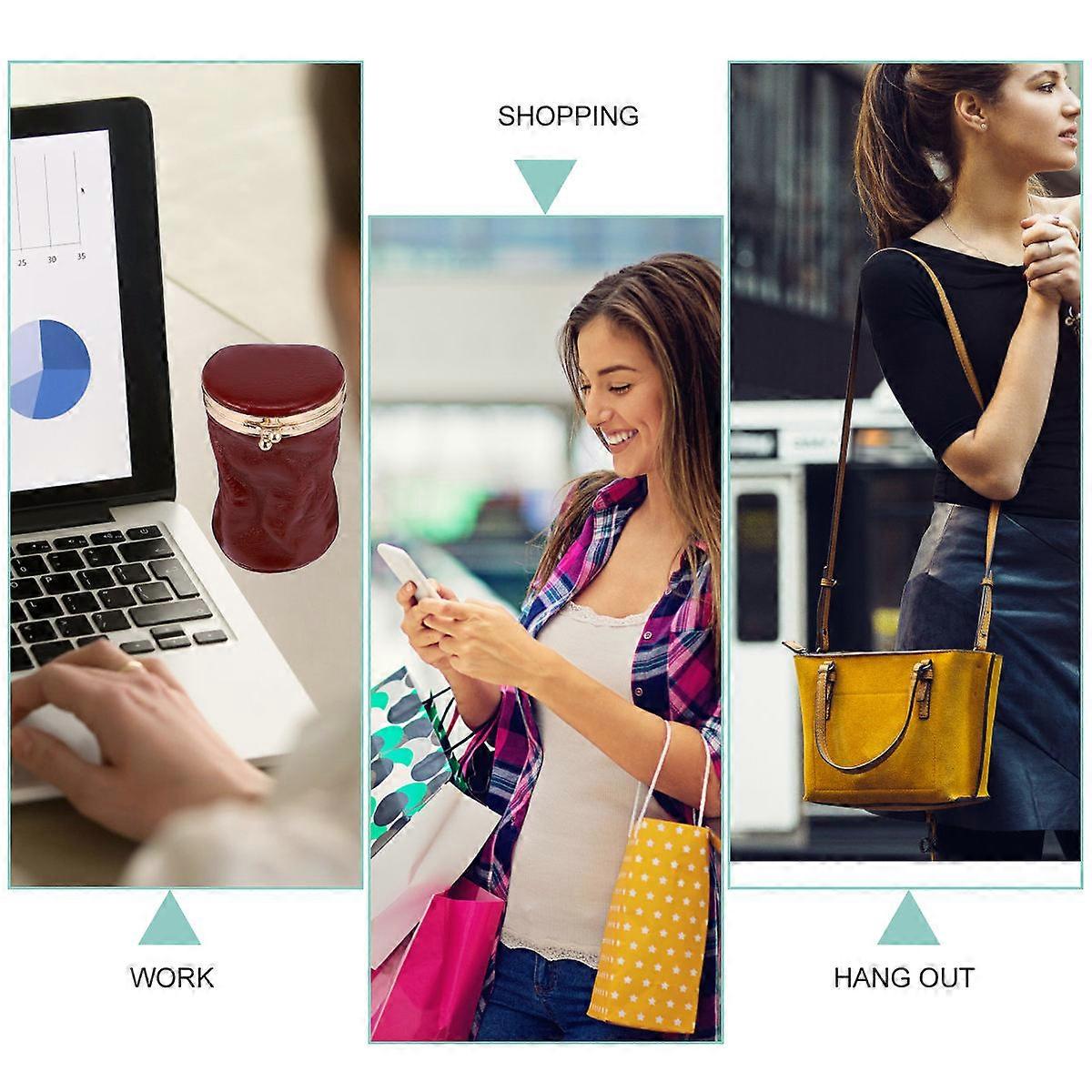 Make-Up Pocket Mini Perfume Storage for Storage 1Pcs Portable Red