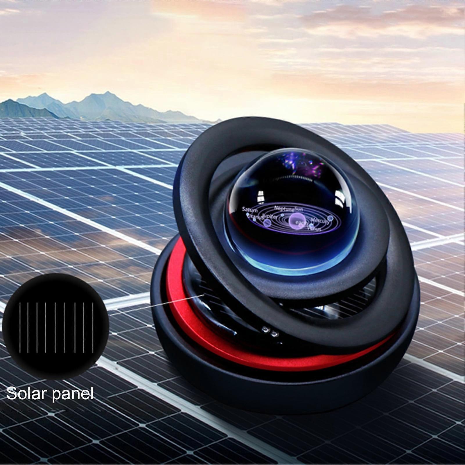Happy date Aromatherapy Solar Rotating Incense Diffuser, Car Air Fresheners Perfect Home and Car Décor with Galaxy Interstellar Ball