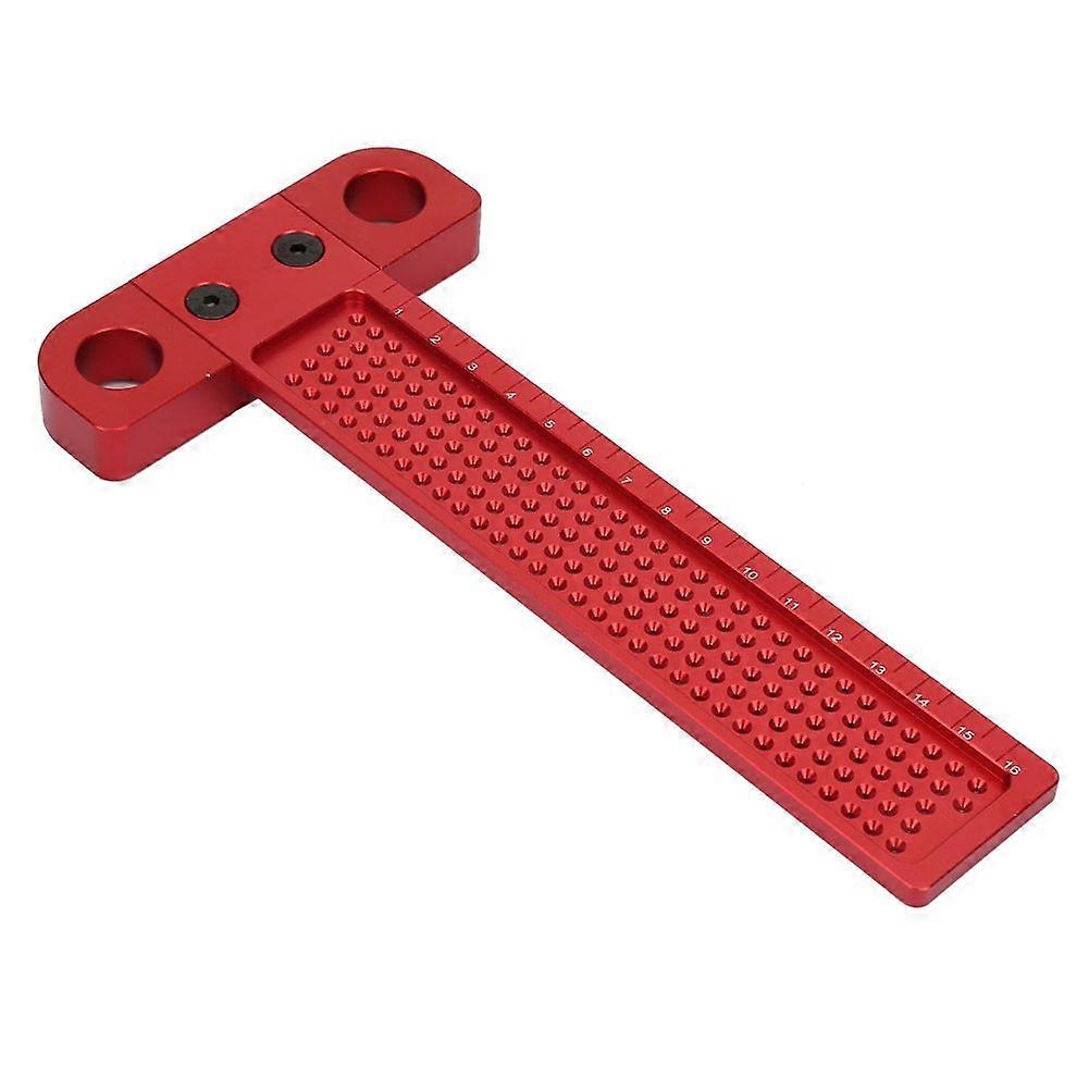 T Type Square Ruler Woodworking Aluminum Alloy Scriber Measuring Carpentry Marking Tool(T-160)