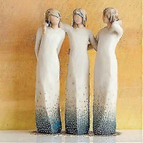 Willow-Tree By my side,3 Sister by My Side Sculpture Sculpted HandPainted Figure-Good