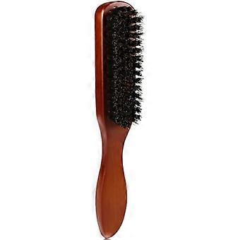 Cepillo de pelo de cerdas de haya con mango de haya, ideal para hombres con cabello fino o grueso y para peinar la barba.