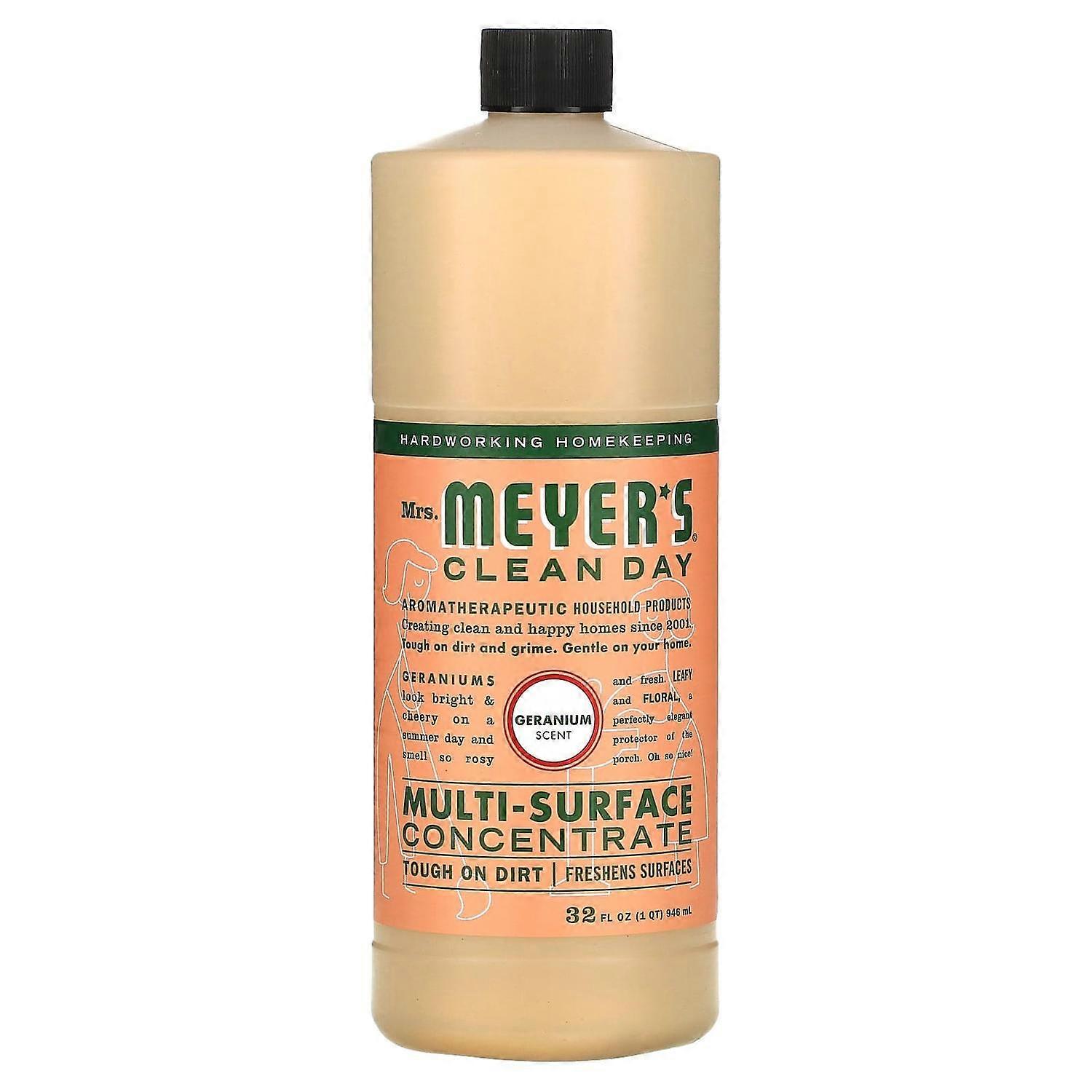 Mrs. Meyers Clean Day, Multi-Surface Concentrate, Geranium, 32 fl oz (946 ml)