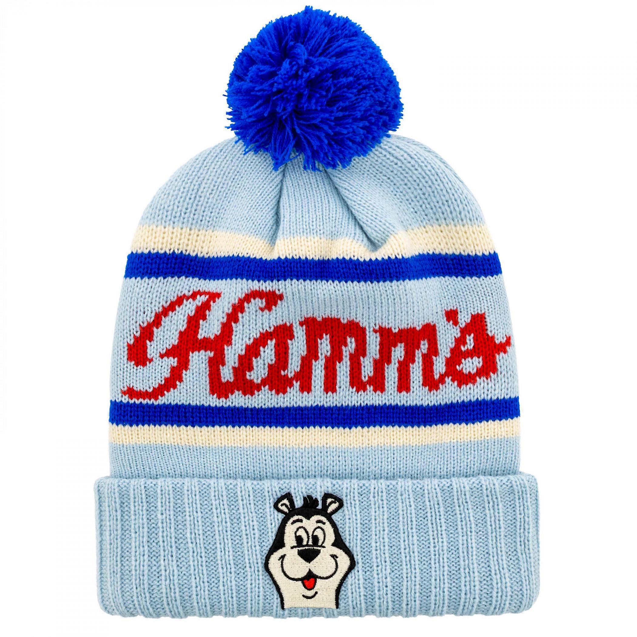 Hamm's Mr. Bear Cuffed Pom Beanie