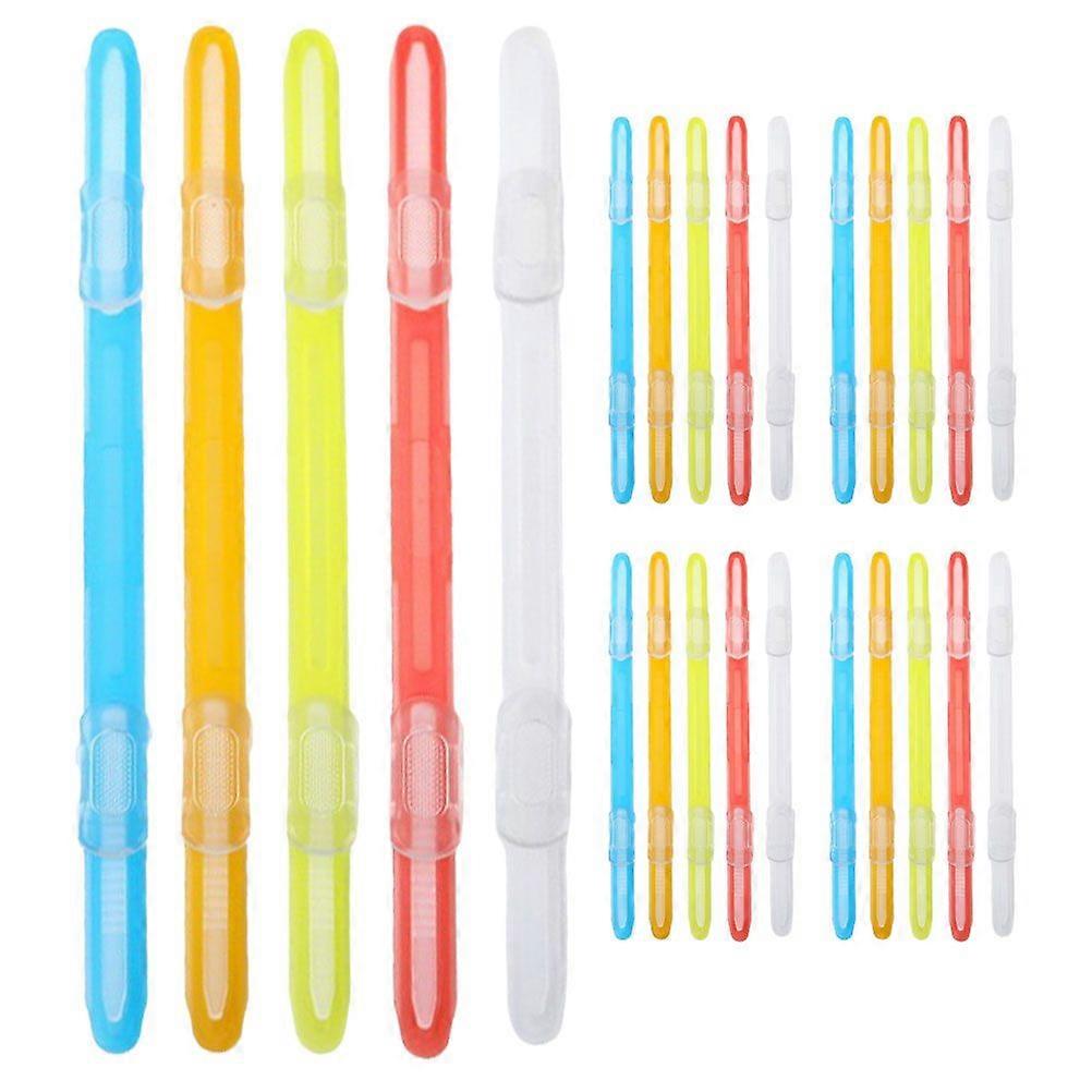 30 Pcs Plastic Paper Fasteners Colorful Plastic Document File Fastener Binder Clips Paper Loose-Leaf Binding Clamp For Home Office Work And School