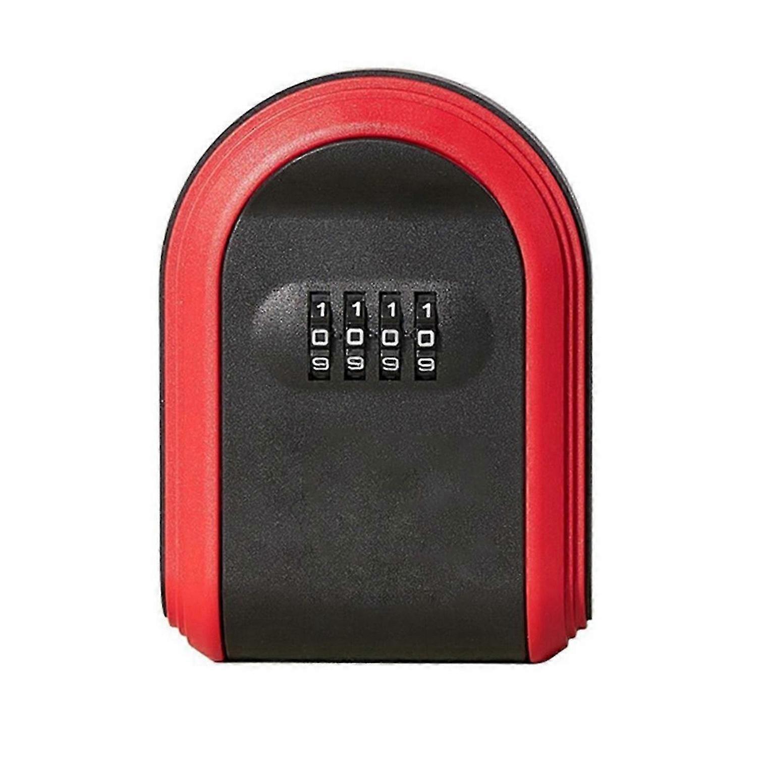 Key Safe Box Weatherproof 4 Digit Combination Outdoor Key Security Storage Case Key Lock Box Wall Mo