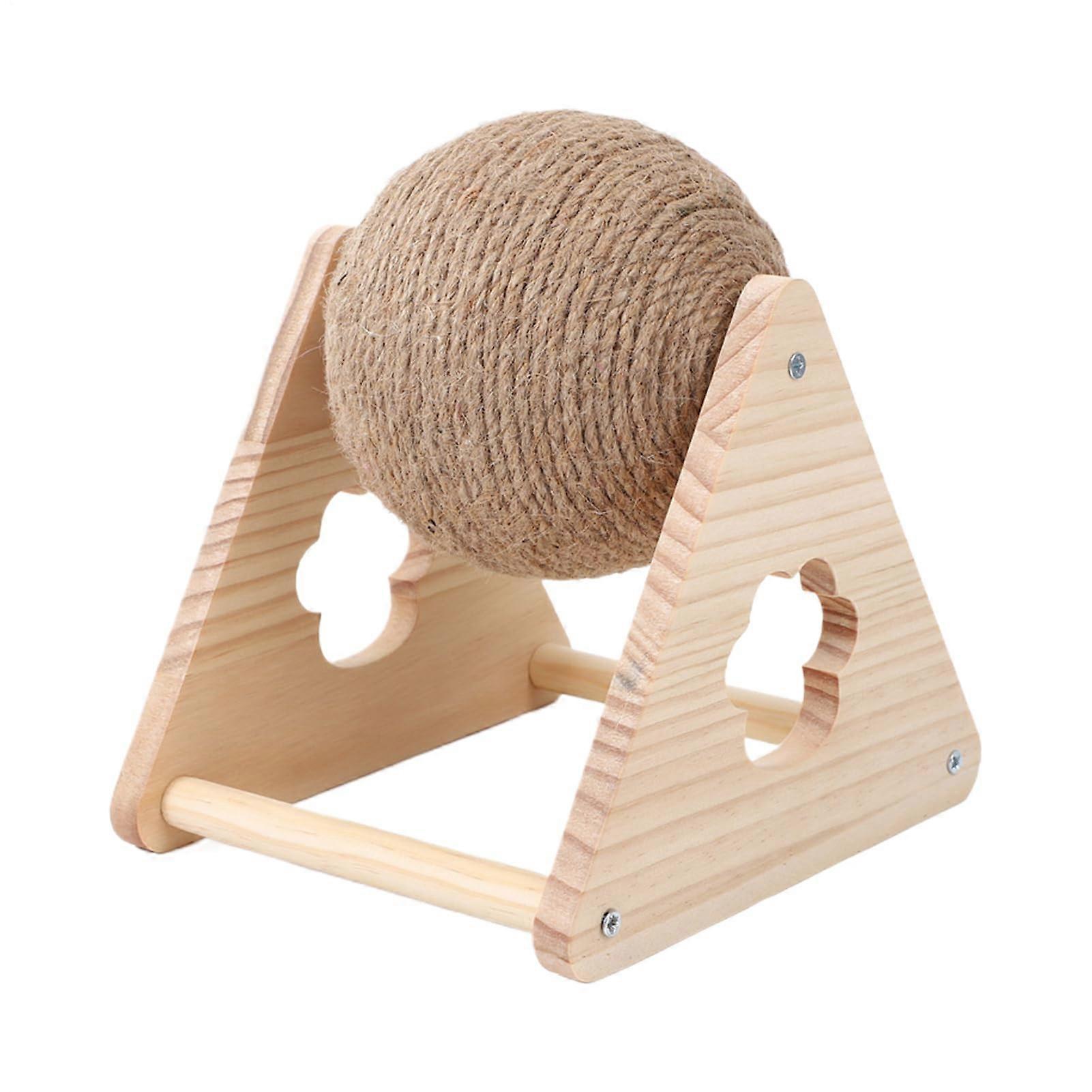 Cat Scratching Ball, Natural Sisal Rope Toy, Durable Fiber Construction, Interactive Chew Toy, BiteResistant Ball Toy