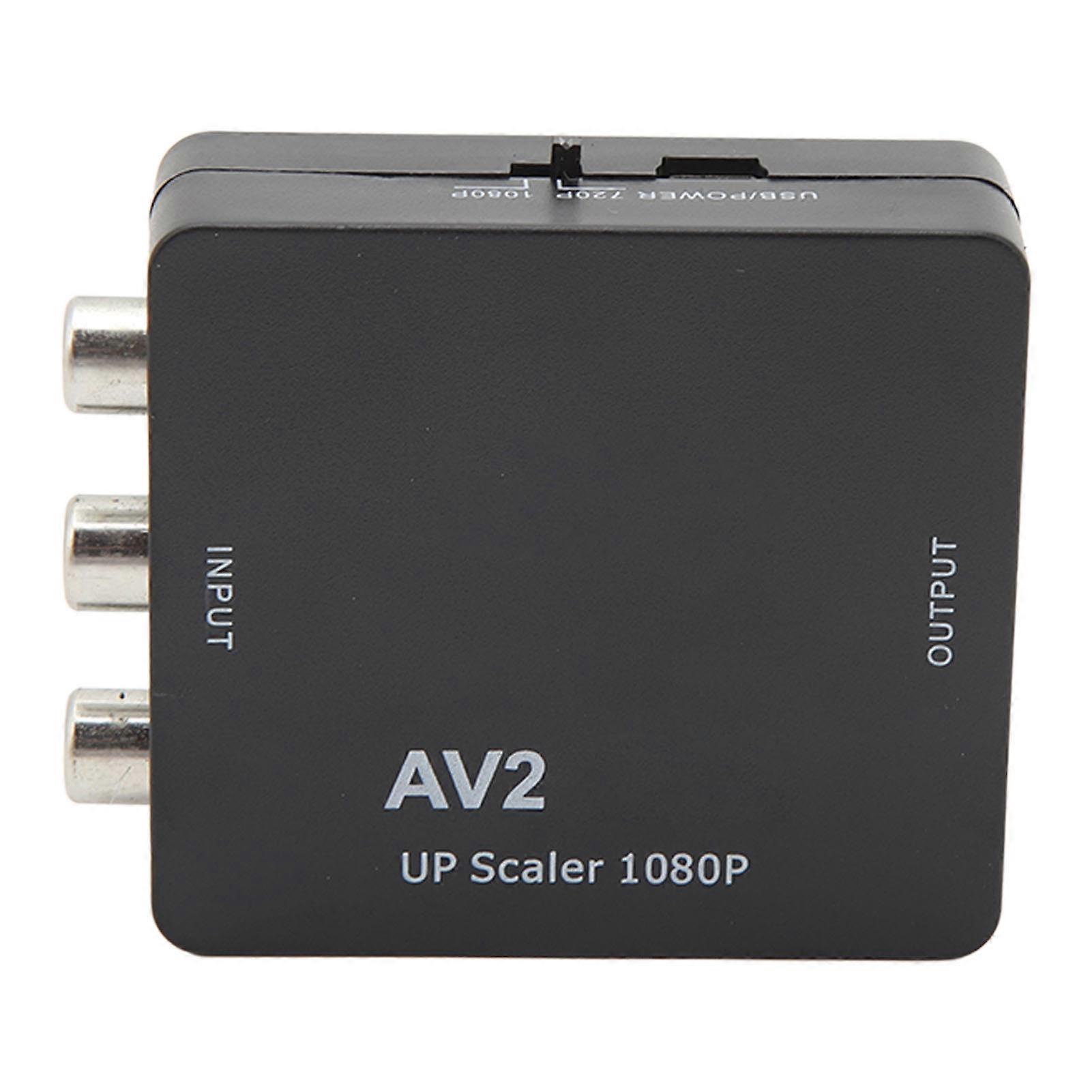 HD 1080P AV to High Definition Media Interface Video Adapter RCA to High Definition Media Interface Converter for Monitor TV 