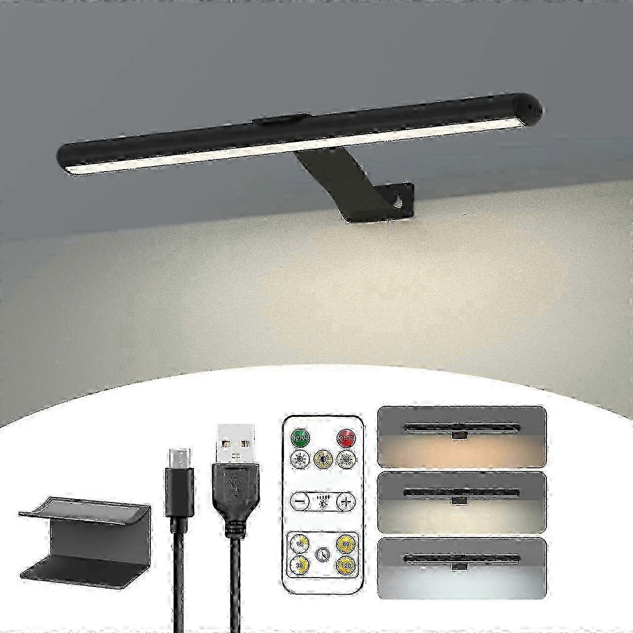 Wireless Picture Light Rechargeable with Remote, 300LM Art Battery Display Lamp, 3 Modes Magnetic Wall Light new