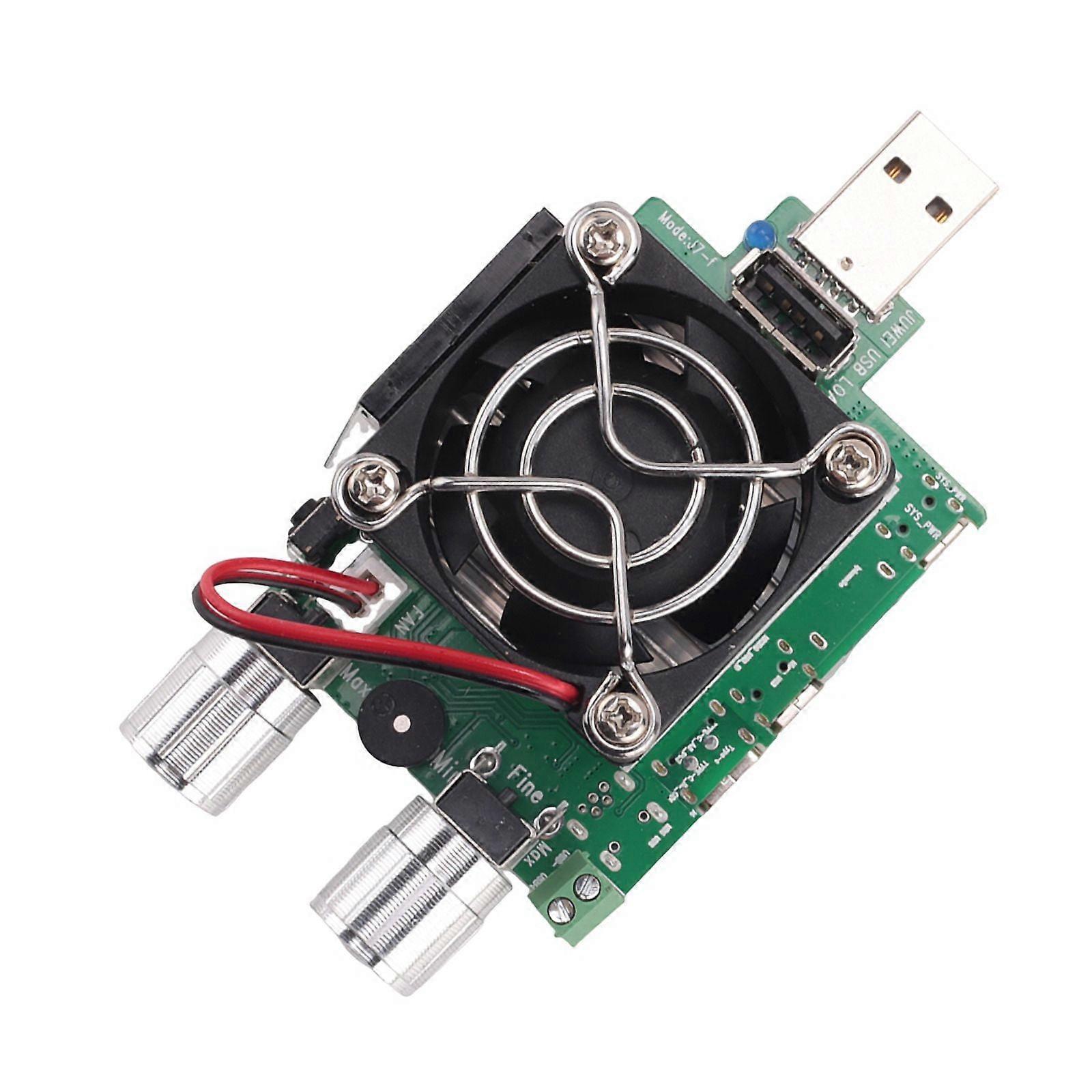 35W USB Tester Electronic Load Adjustable Constant Current Aging Resistor Voltage Capacity Qualcomm Qc2.0/3.0