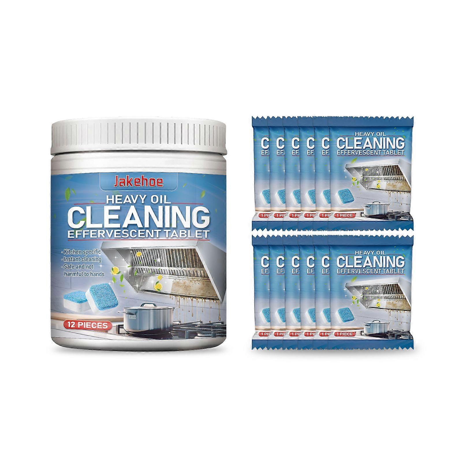 Kitchen Cleaning Effervescent Tablets (Barrel) Contains Soda Lemon Extract