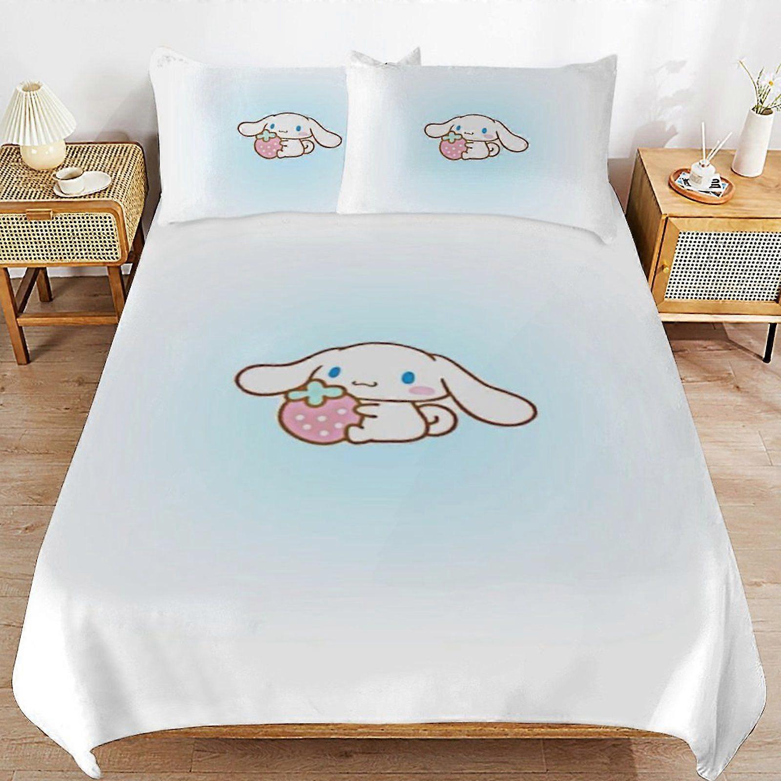 A54 CINNAMOROLL Super Soft Bedding Quality Stitch Lightweight Zipper Feature Duvet Cover Sets for Sleeping N54