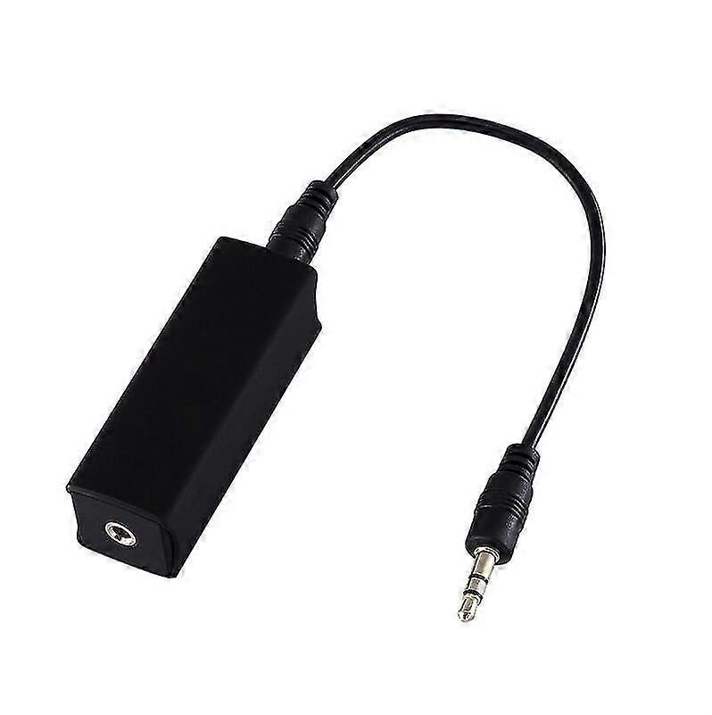 Ground Loop Filter Noise Isolator With 3.5mm (1/8) Audio Cable For Car Audio/home Stereo System, Eliminate Humming And Buzzing Noises1pcsblack stcyv