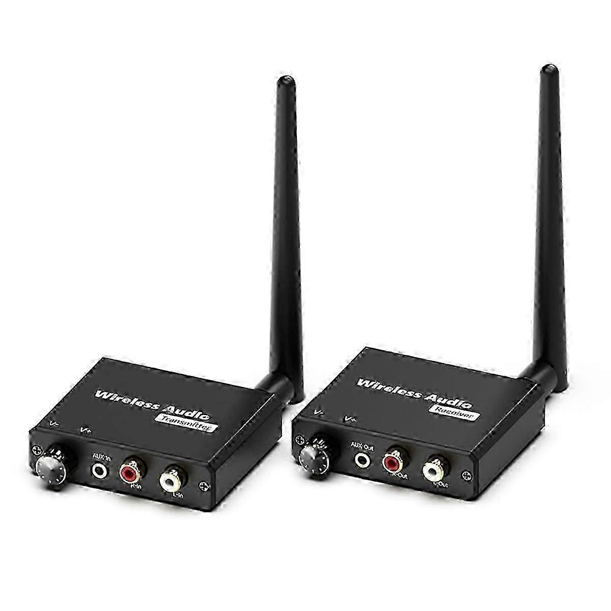 Wireless Audio Transmitter and Receiver, 2.4GHz Wireless Hi-Fi Audio Adapter Kit, 160FT/50M Distanc