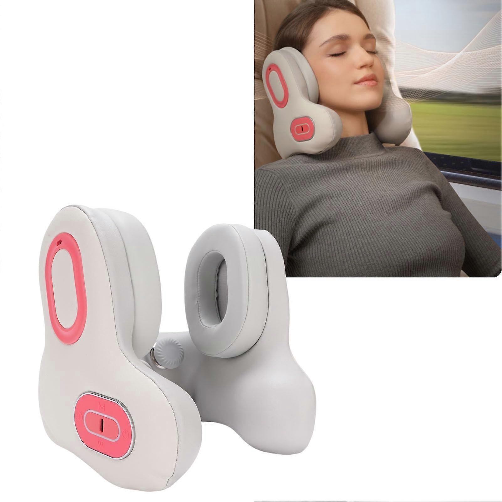 Travel Neck Pillow Memory Foam Bluetooth Headset Noise Canceling Heating Function For Flight Car Office