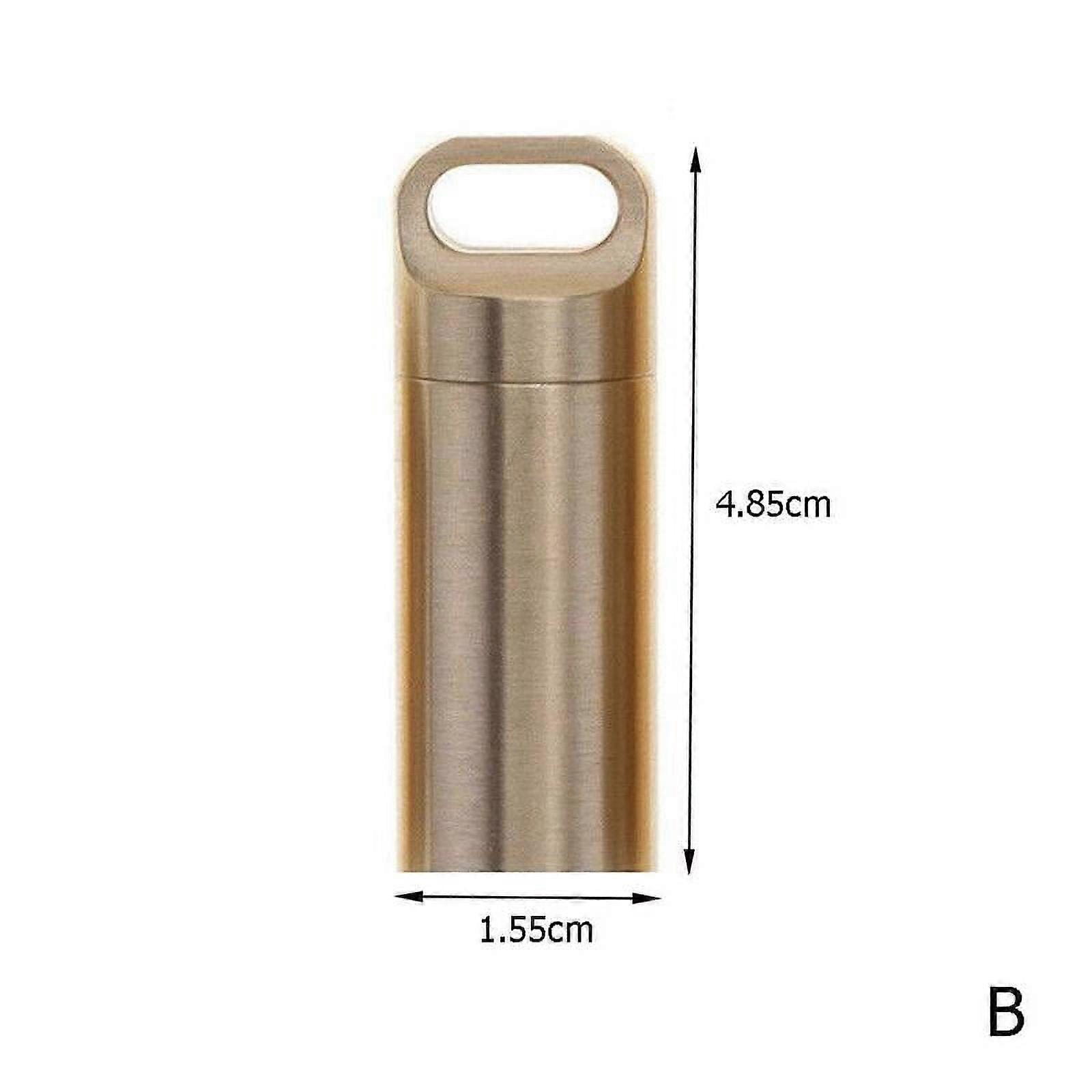 Waterproof Pill Box Case Holder Container Metal Capsule ToolS Key small &medium X3D1