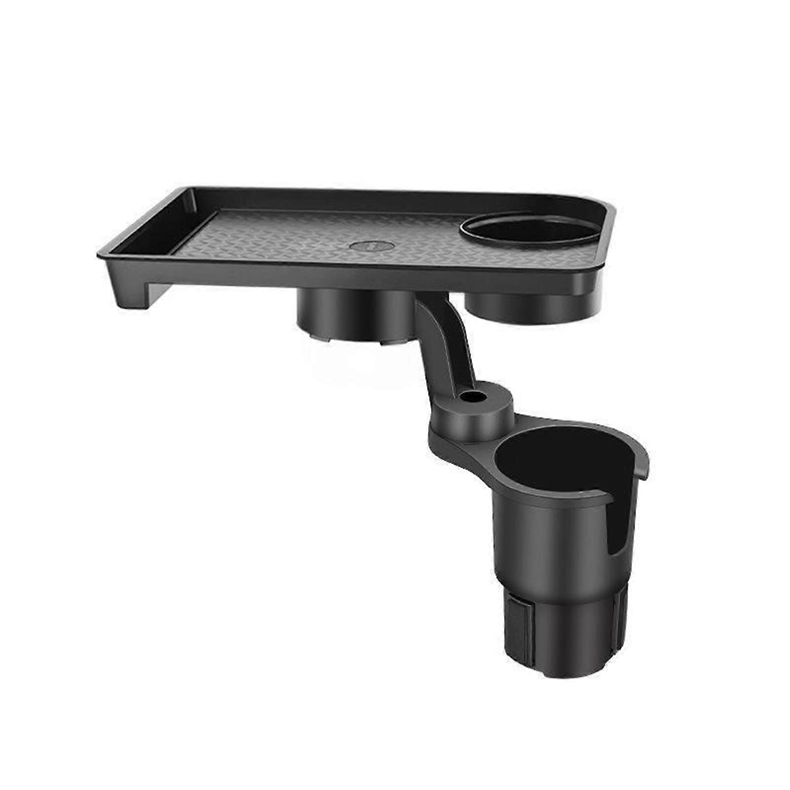 Car Cup Mount Snack Tray with Not Slip Surfaces Rotatable Clip Structure Multiple Angles Positioning Interior Organizers Multicolor