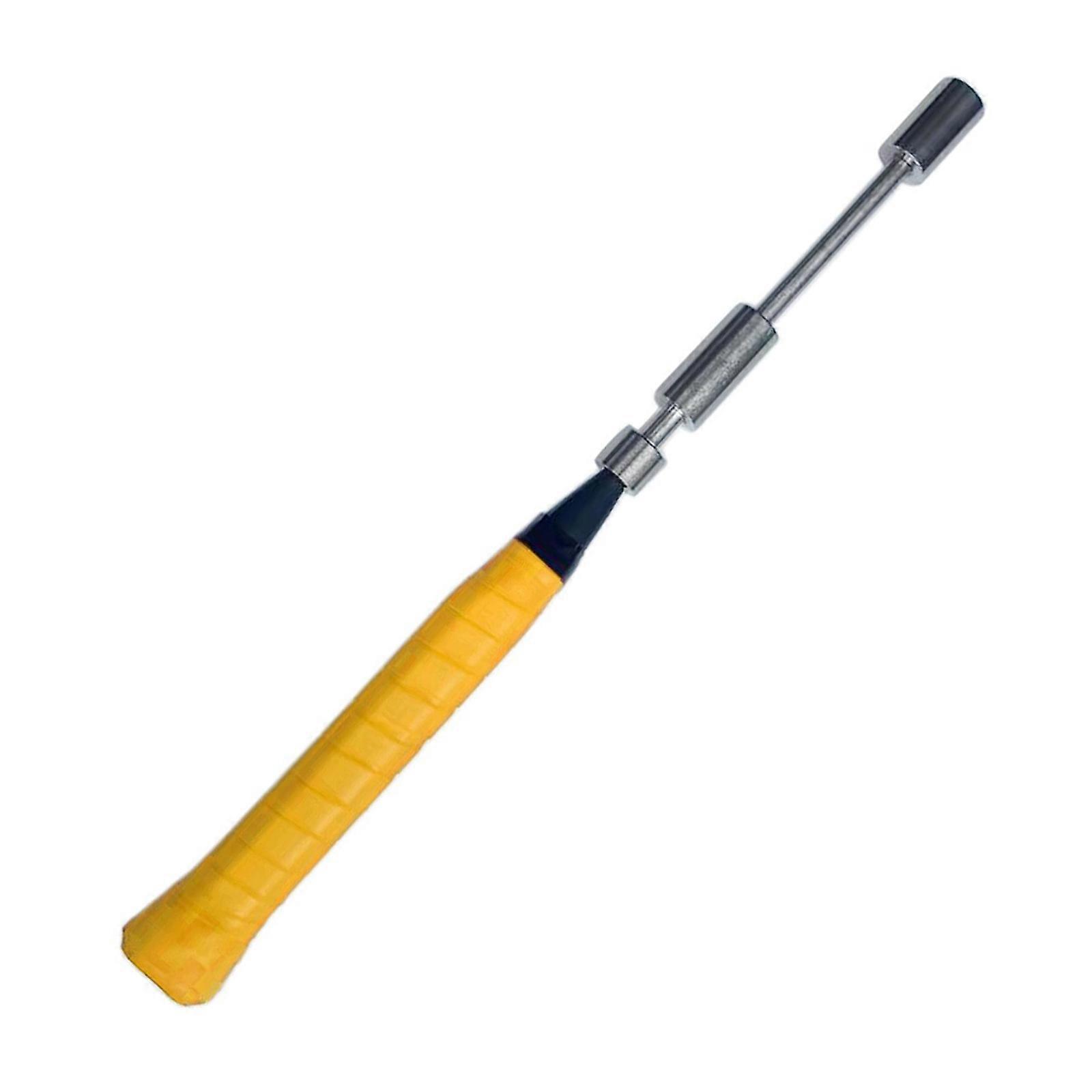 Badminton Skill Enhancer With Adjustable Resistance Removable Vibration Absorber For Wrist And Arm Strength Improvement  Yellow