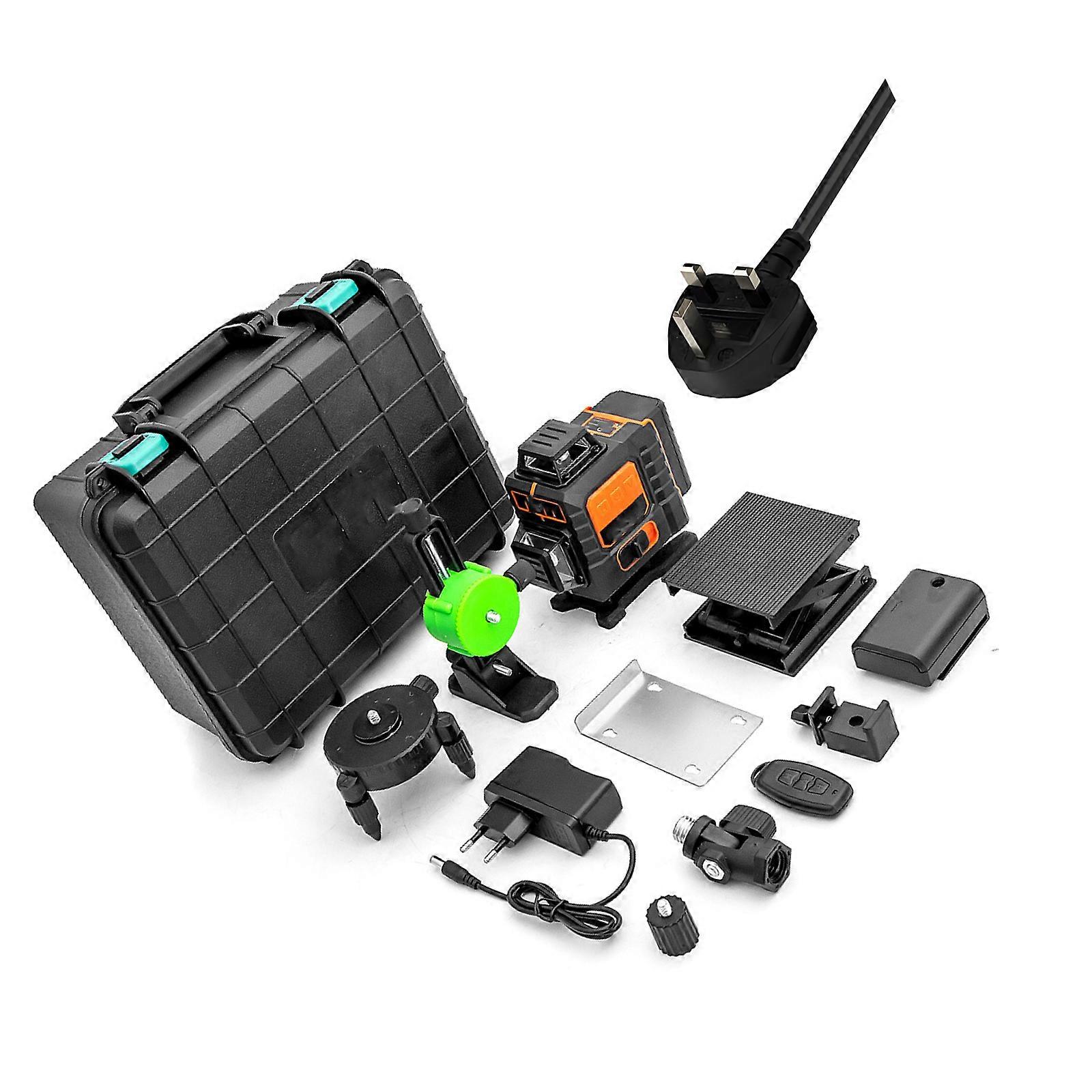 Rechargeable Green Lights Level System Featuring Lines Projection & Shockproof Housing for Tile Installation Multicolor
