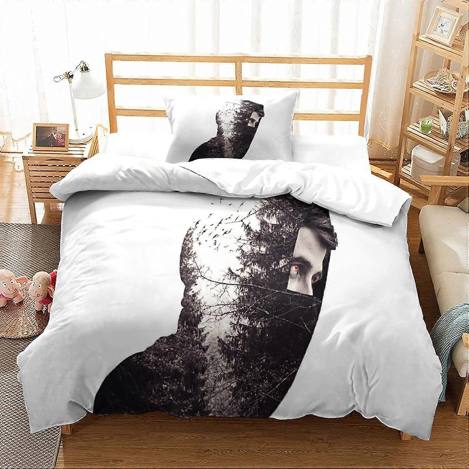 GENBAK Alan Olav Walker Roupa de cama Set Música Edredom Capa Set DJ Capa Colcha Zíper macio com fronha de solteiro