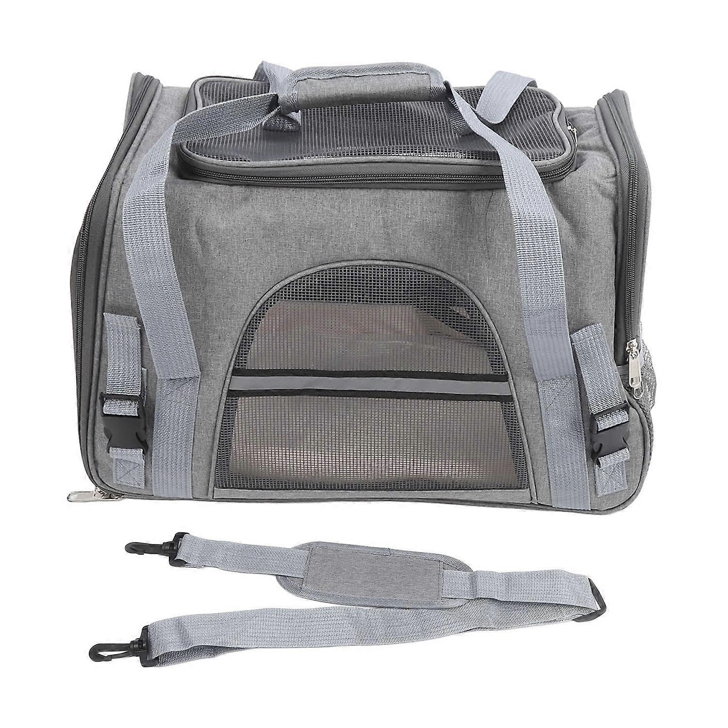 Pet Carrier Breathable Mesh Cat Carrier Bag Collapsible Portable Dog Carrier Large Capacity Puppy Ba