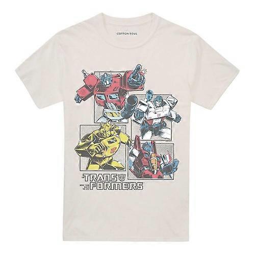 Transformers Unisex Adult Generations Comic Grid T-Shirt