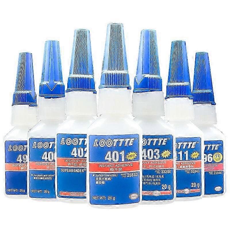 3-pack Loctite 401 Instant Fast Adhesive, 20ml bottles, strong, multi-purpose, fastening, popular, ultra-strong, colorless liquid glue.