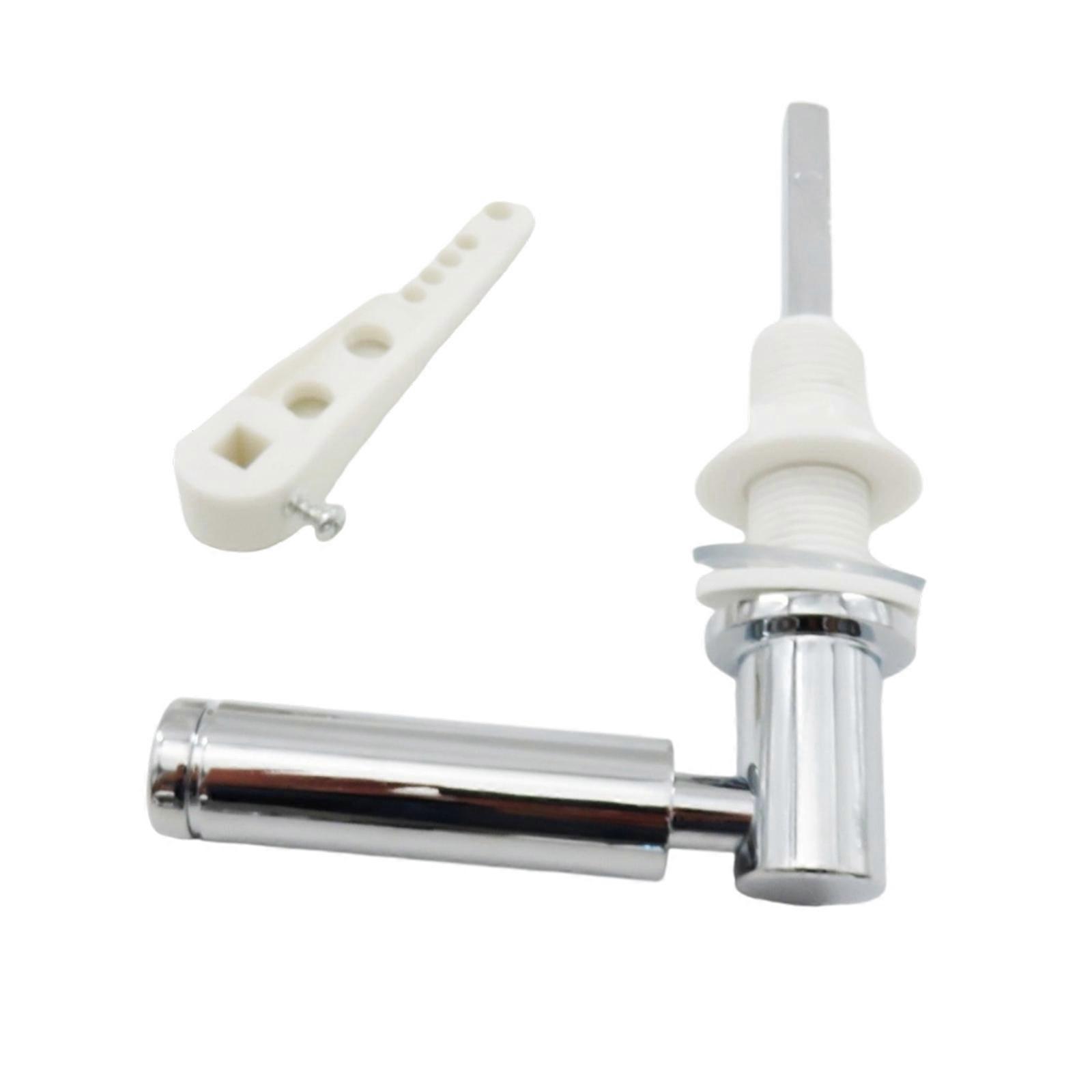 Ergonomic Toilet Cistern Handle Permanent Metal Mixture Building for Smooth Earthenware Gate Action Multicolor