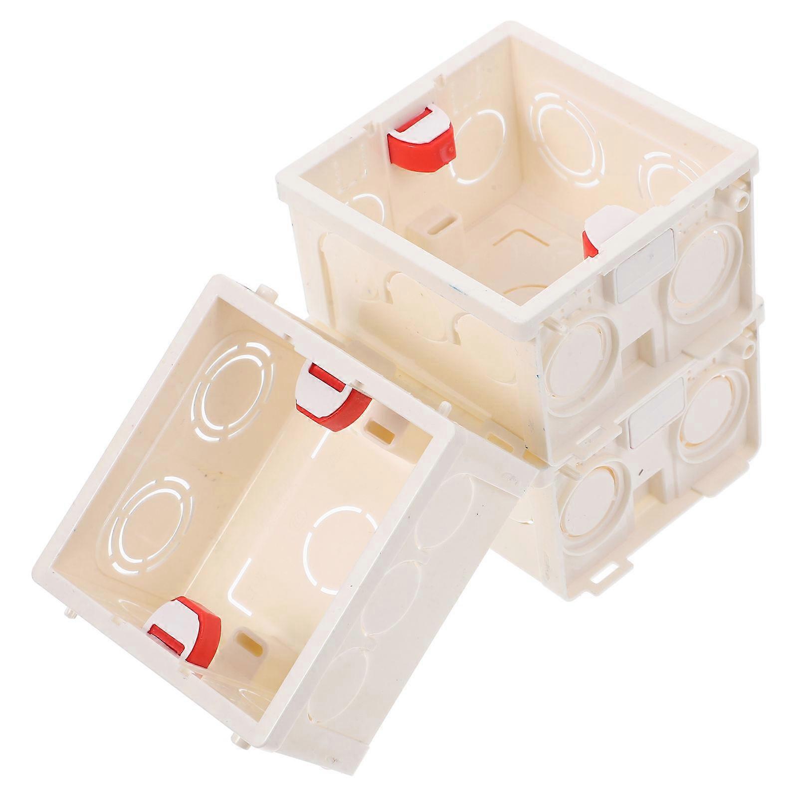 PVC Electrical Outlet Box Switch Box for Connecting 3Pcs Wall Mounted Type