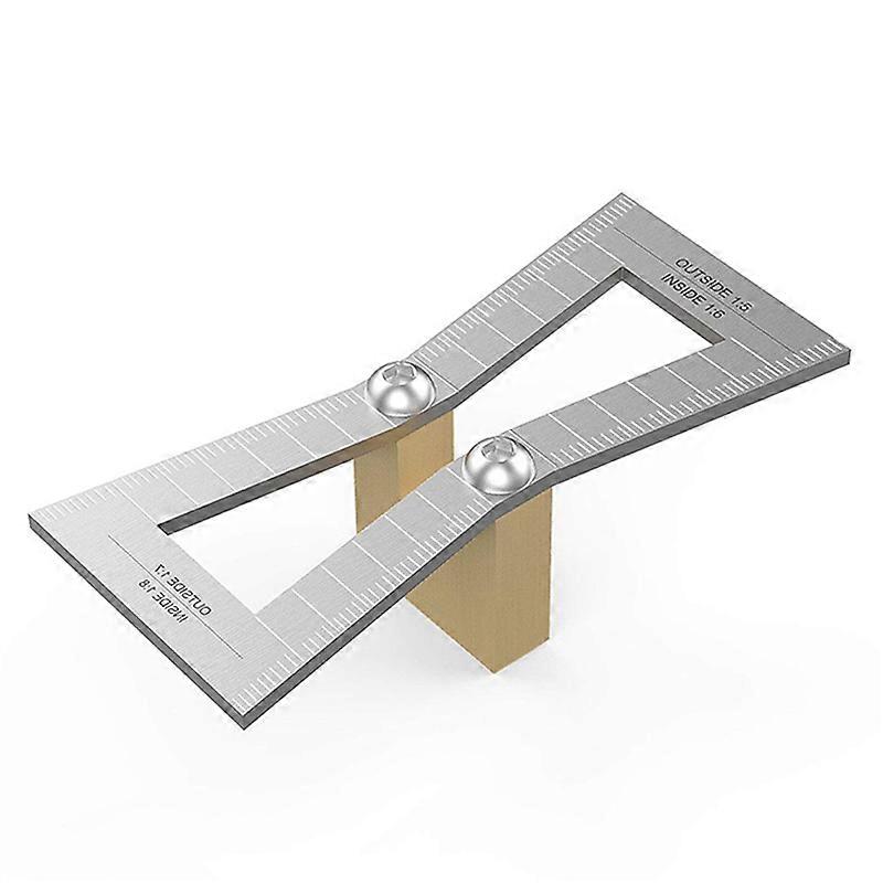 ABSE-2X Dovetail Marker, Wood Joints Gauge Dovetail Guide Tool With Scale, Dovetail Template Size 1: 5-1: 6 And 1: 7-1: 8