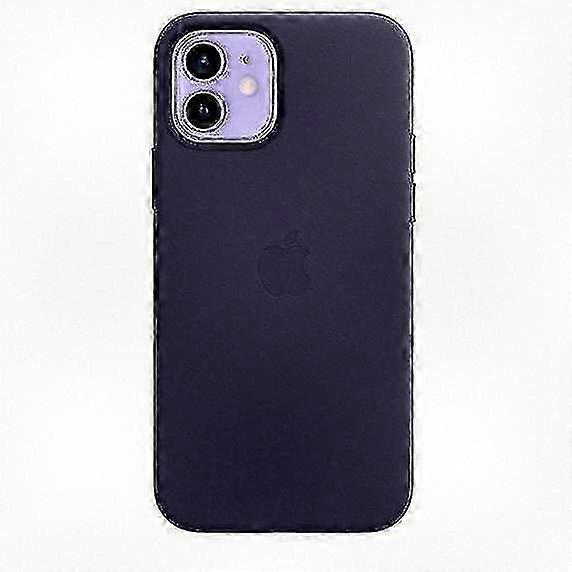 Leather Phone Case Compatible with a Certain Brand for iPhone 12/12 Pro Featuring MagSafe Technology